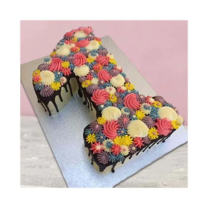 Choco Vanilla 1 Shape Numeric Cake