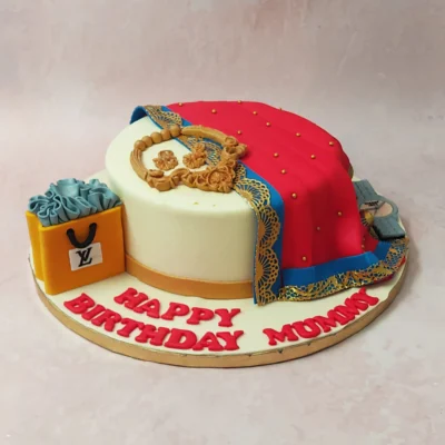 Saree Cake Design