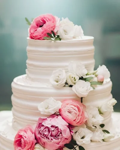 Wedding Flower Cake