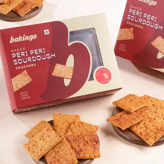 Peri Peri Sourdough Crackers